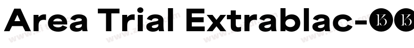 Area Trial Extrablac字体转换